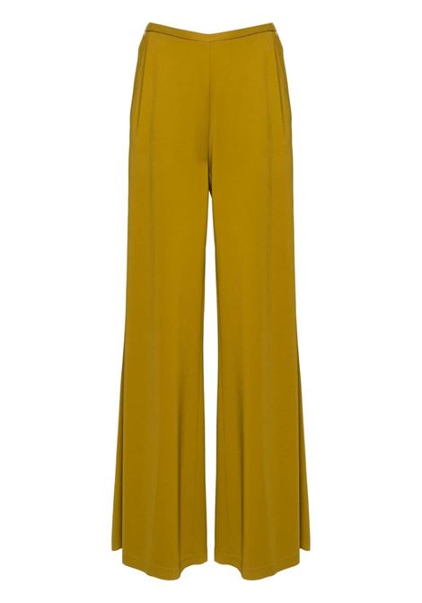 Pantaloni a palazzo con vita elasticizzata in giallo Forte forte - donna